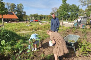werken in de tuin